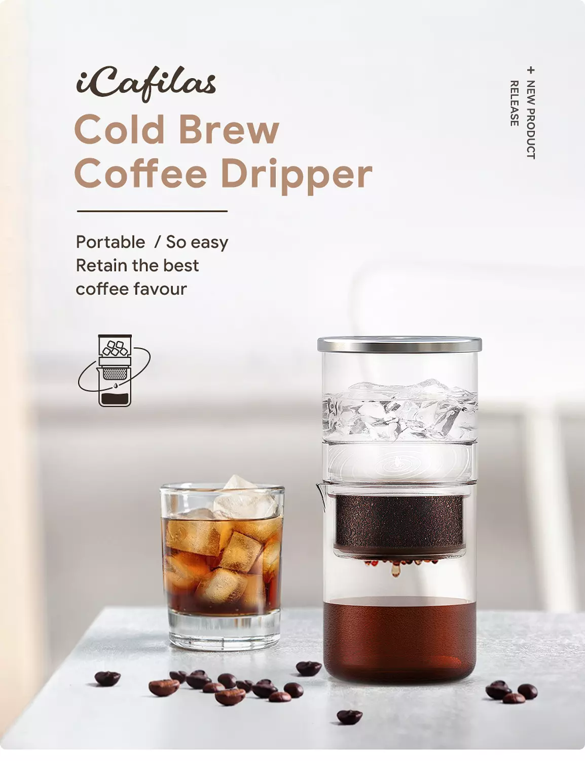iCafilas Simplest Cold Brew Coffee Maker 1