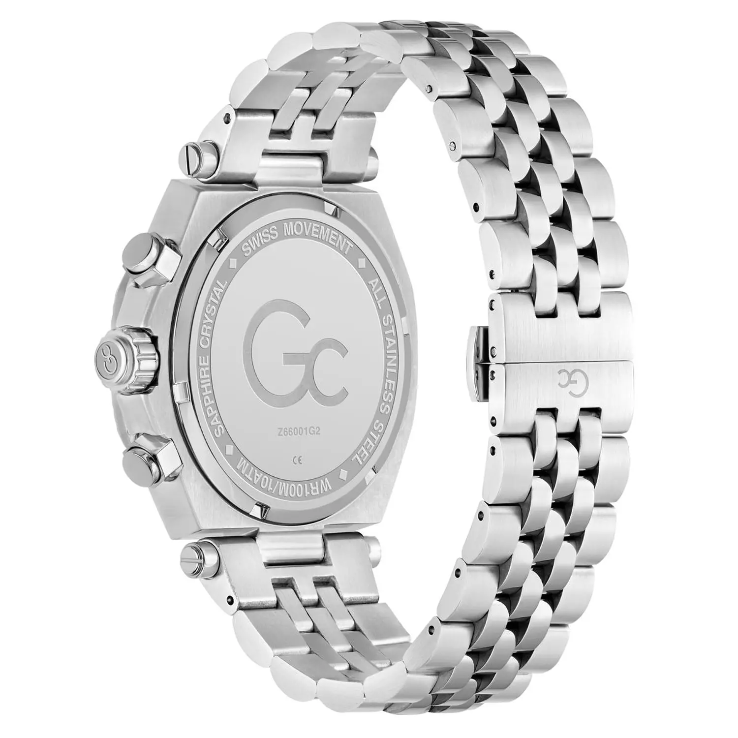 Gc Atlas Chrono Metal Men Watch Silver Stainless Steel Bracelet 2