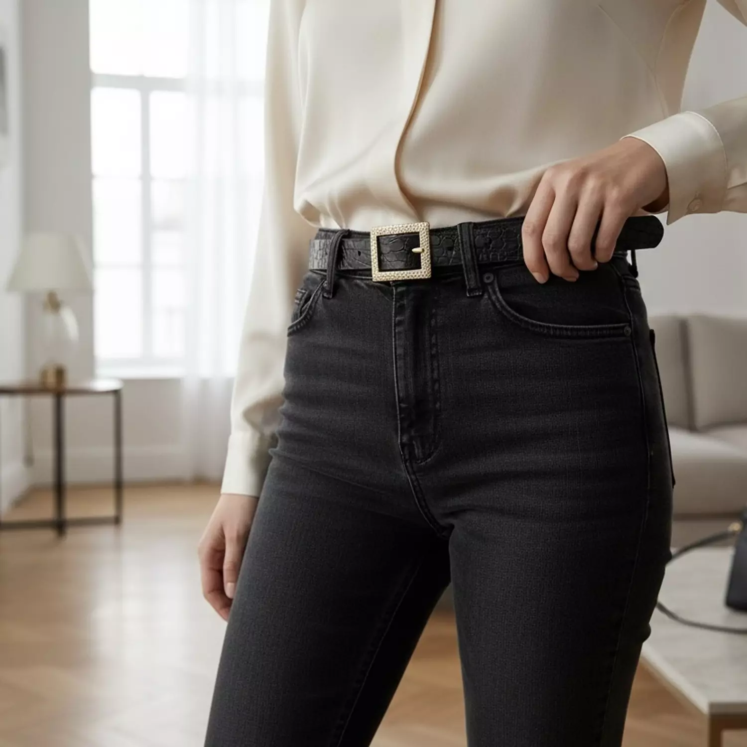 Classic Charm Slim Belt image
