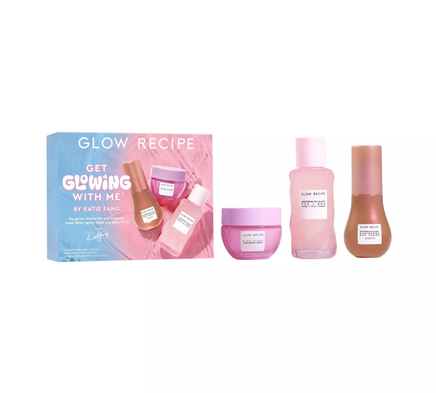 Get Glowing With Me™ Kit by Katie Fang with Hue Drops Tinted Serum image