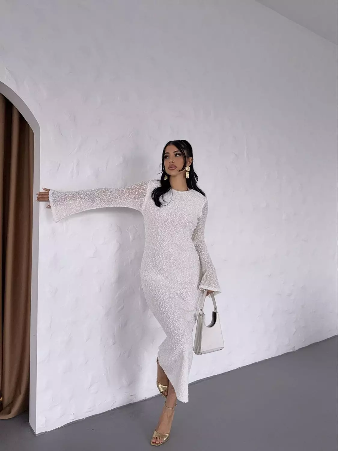 Textured Maxi Dress 3