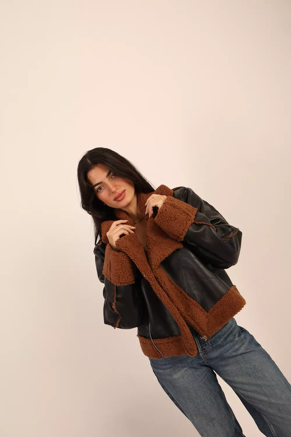 Espresso Shearling Jacket  1