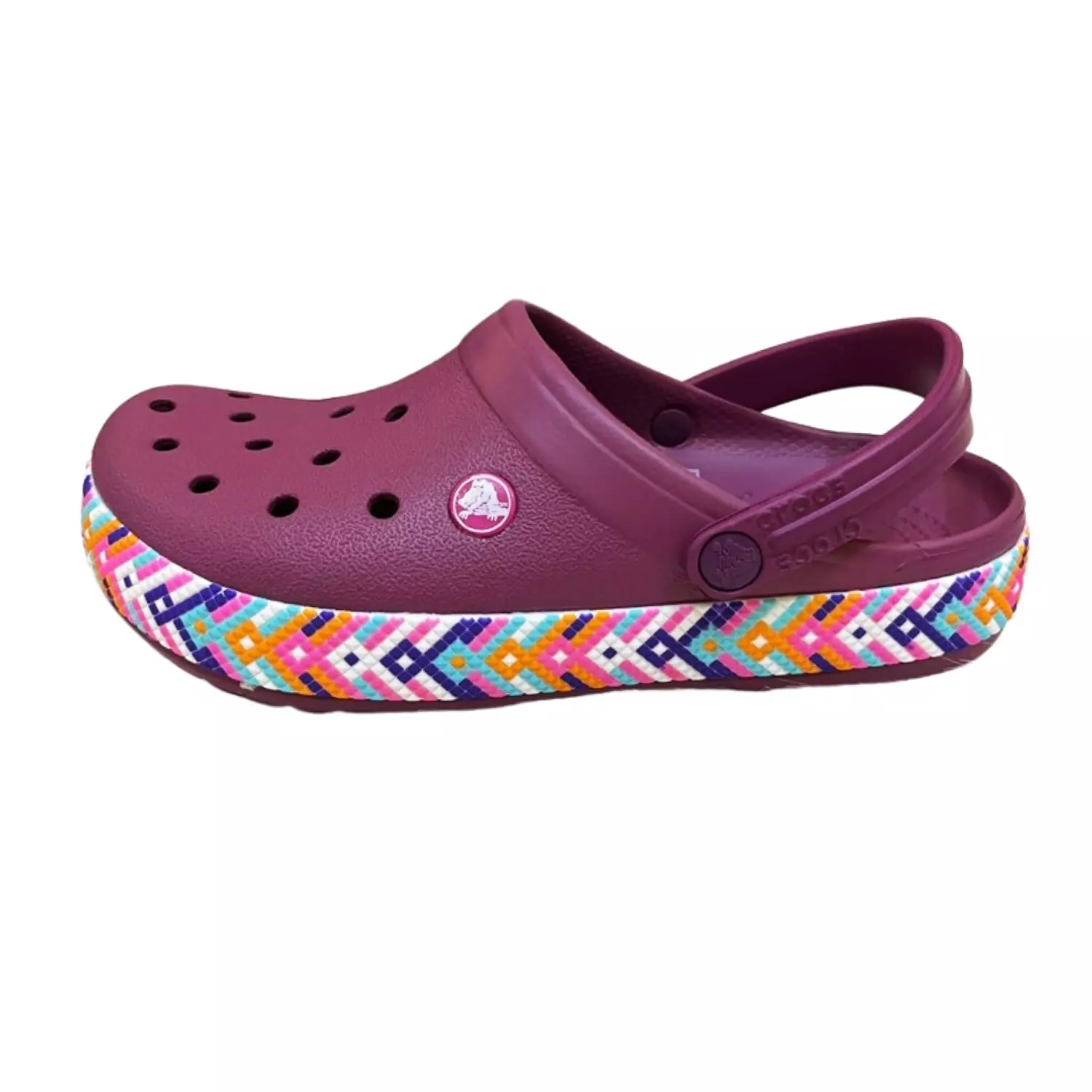 Crocband Arabesk Clog-Maroon 2