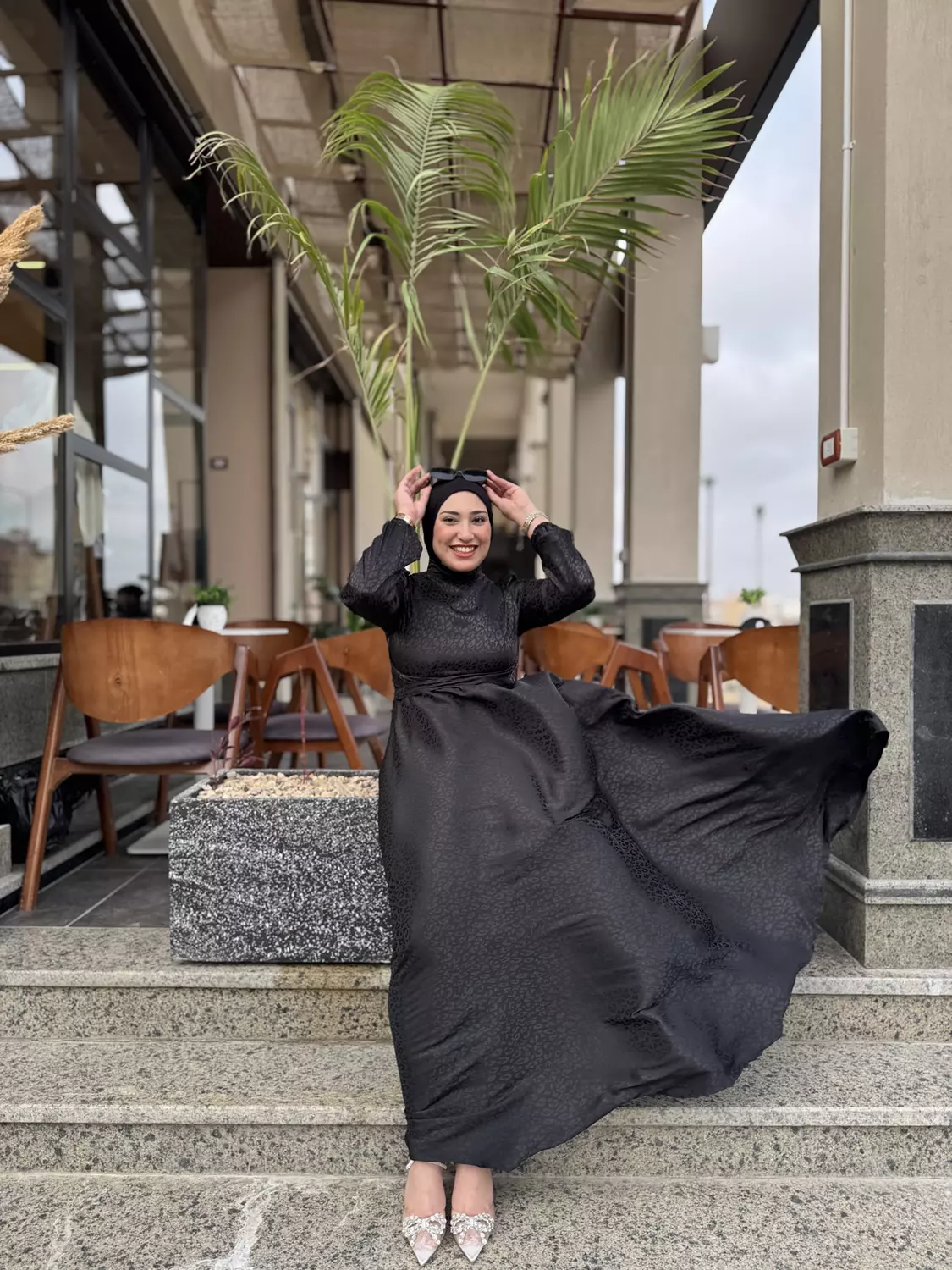 Black Bloom Dress image