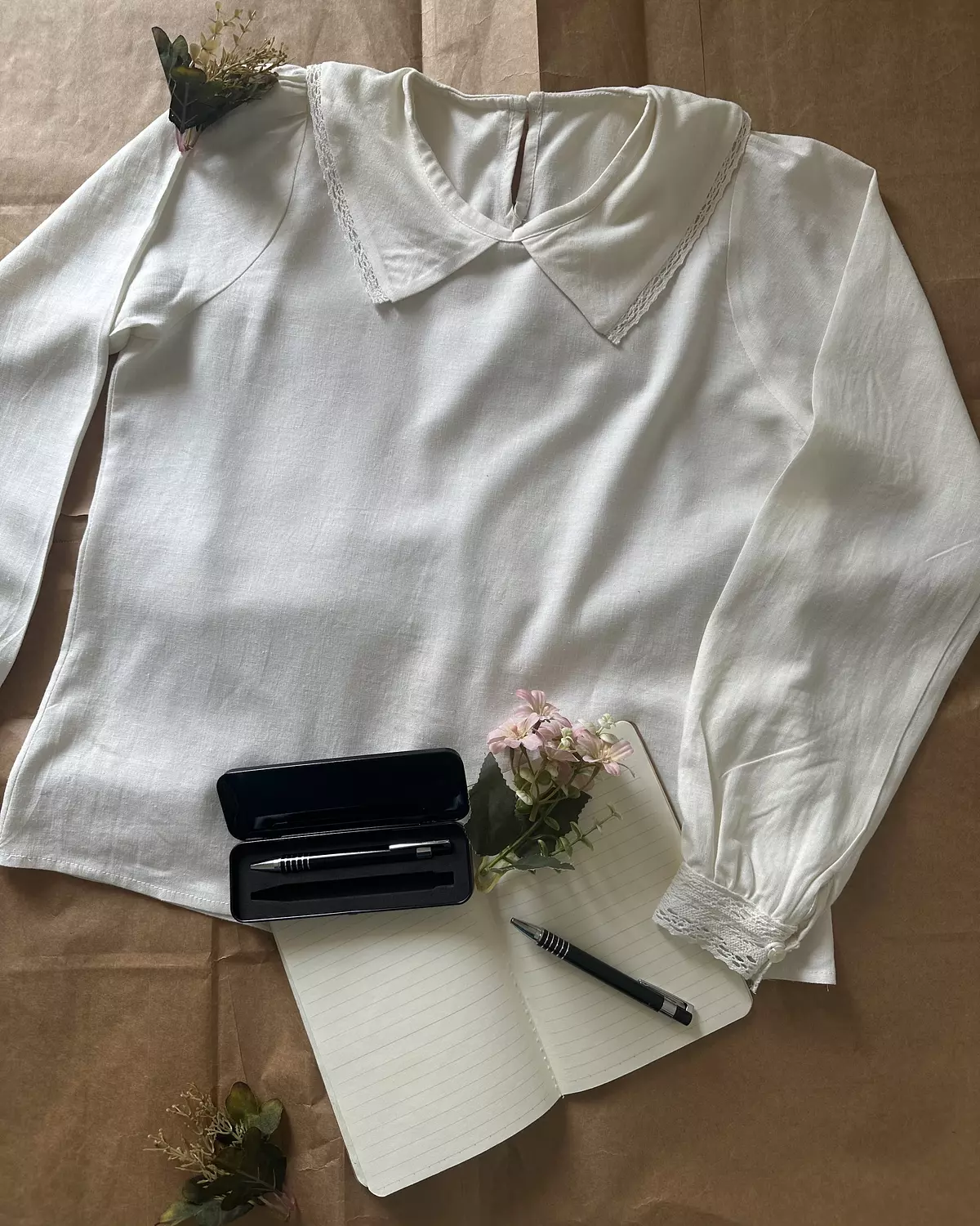  LINEN LONG BLOUSE 1