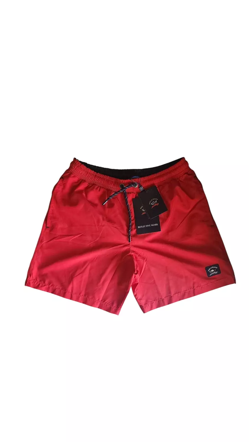 Pauld and shark Swim Shorts with Reflective Logo Print image