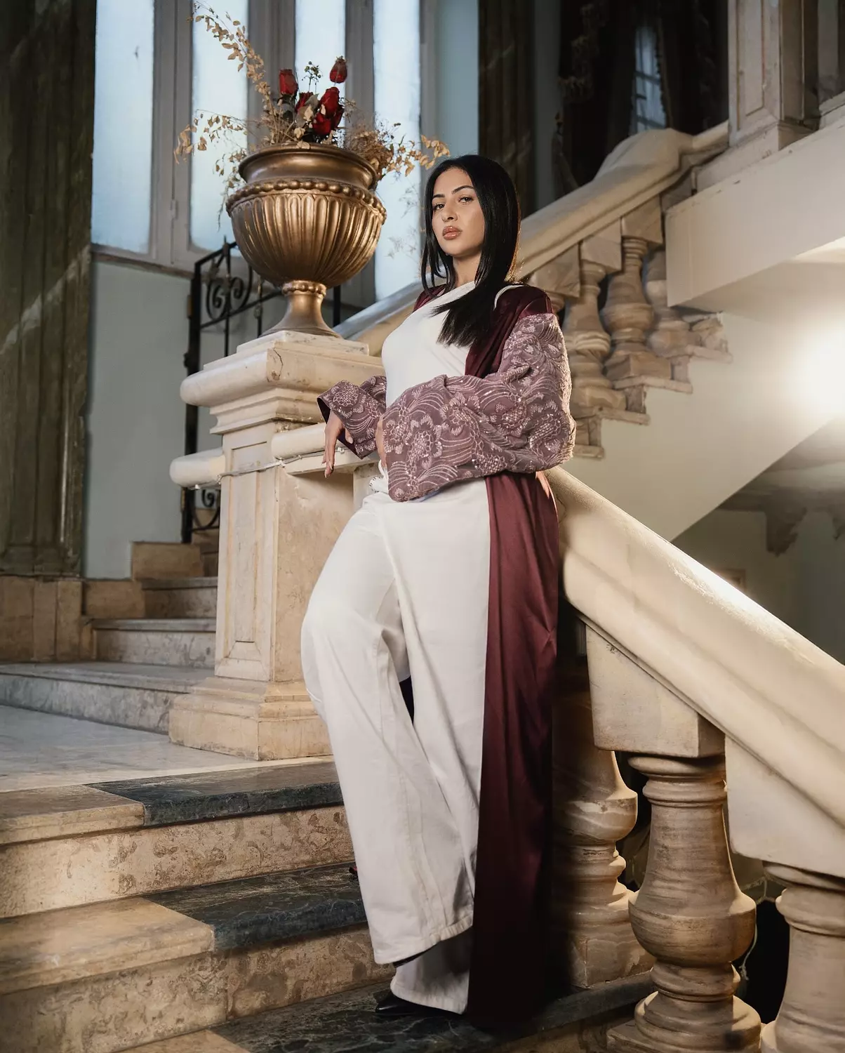 Cherry Champagne Kaftan  3