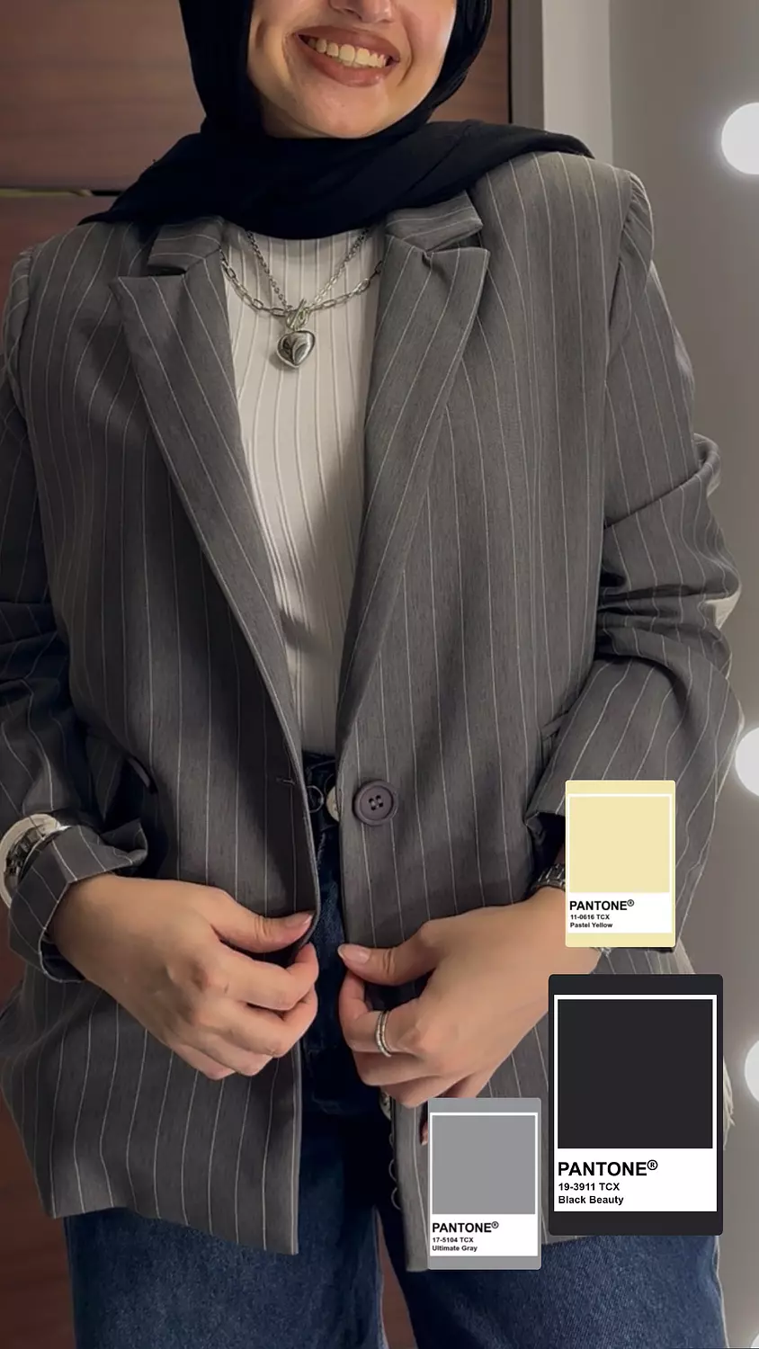 Classic Grey Formal Blazer 1