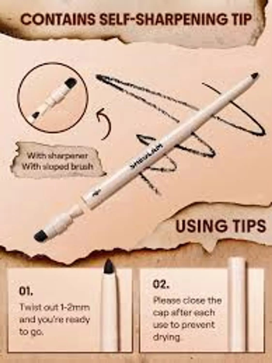 Sheglam GEL GLIDE EYELINER PENCIL BAACK image