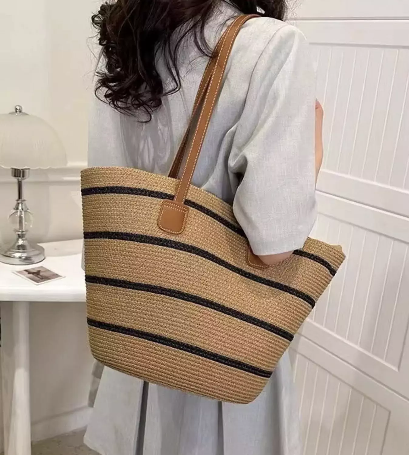 Striped Beach Bag image