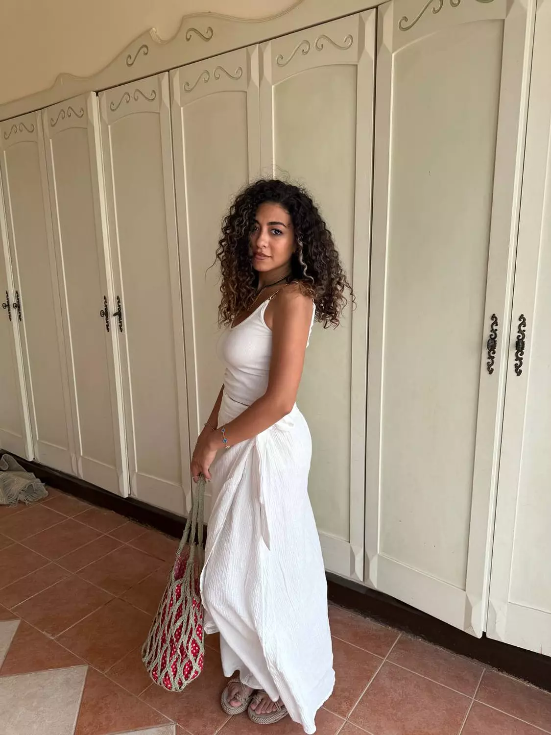 Crinkle-wrap skirt  1