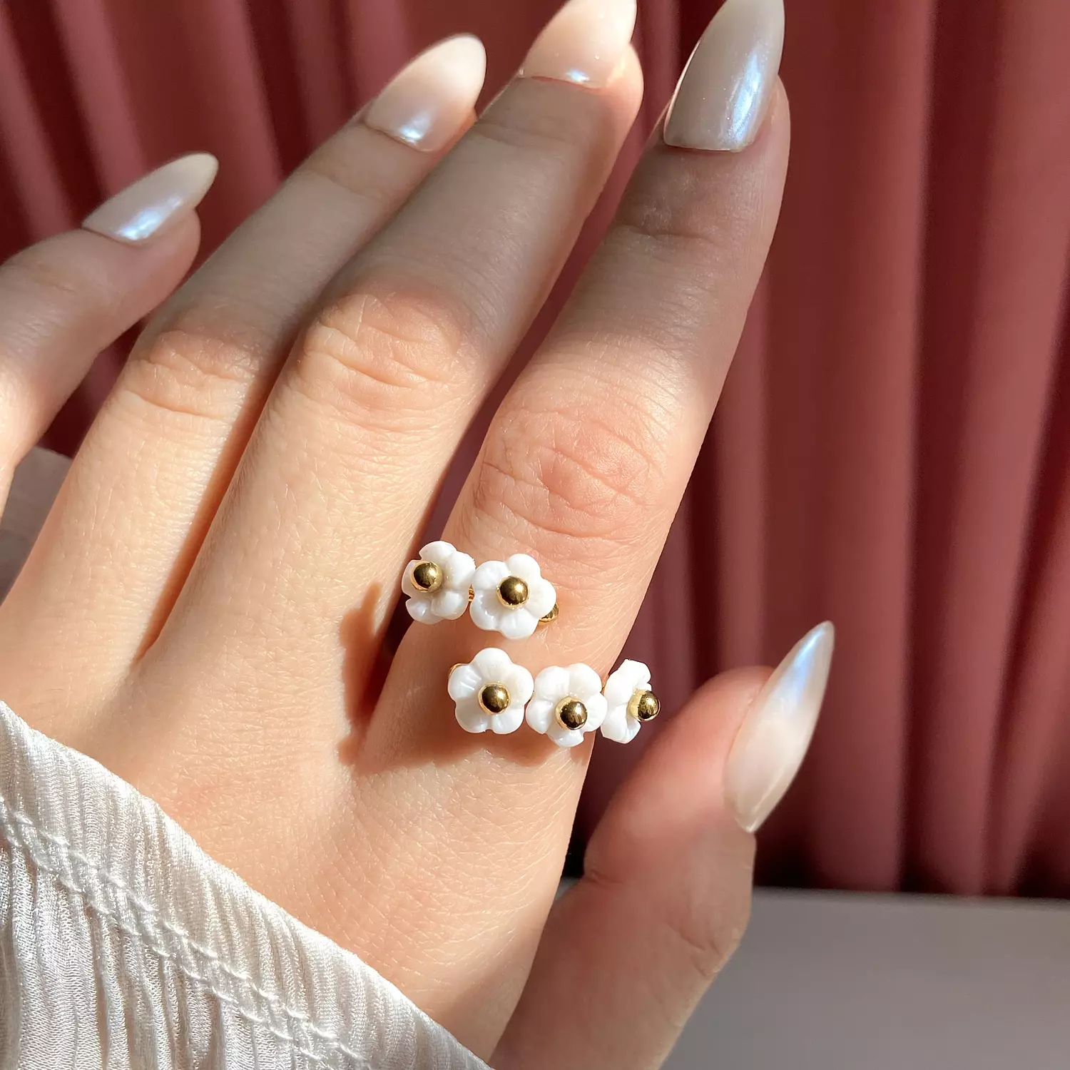  Daisy stainless steel Ring🌼 image