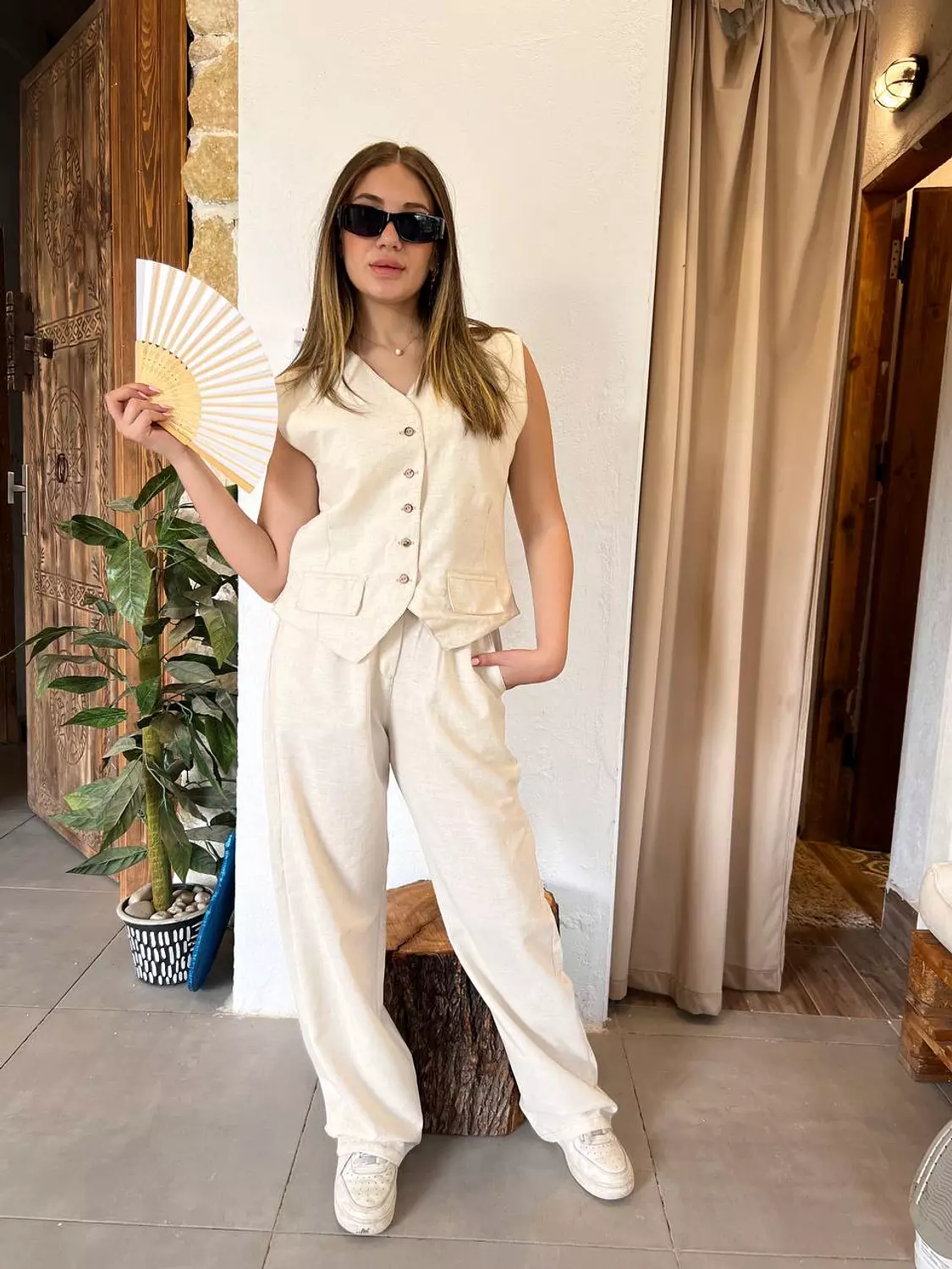 LINEN BEIGE SET  image