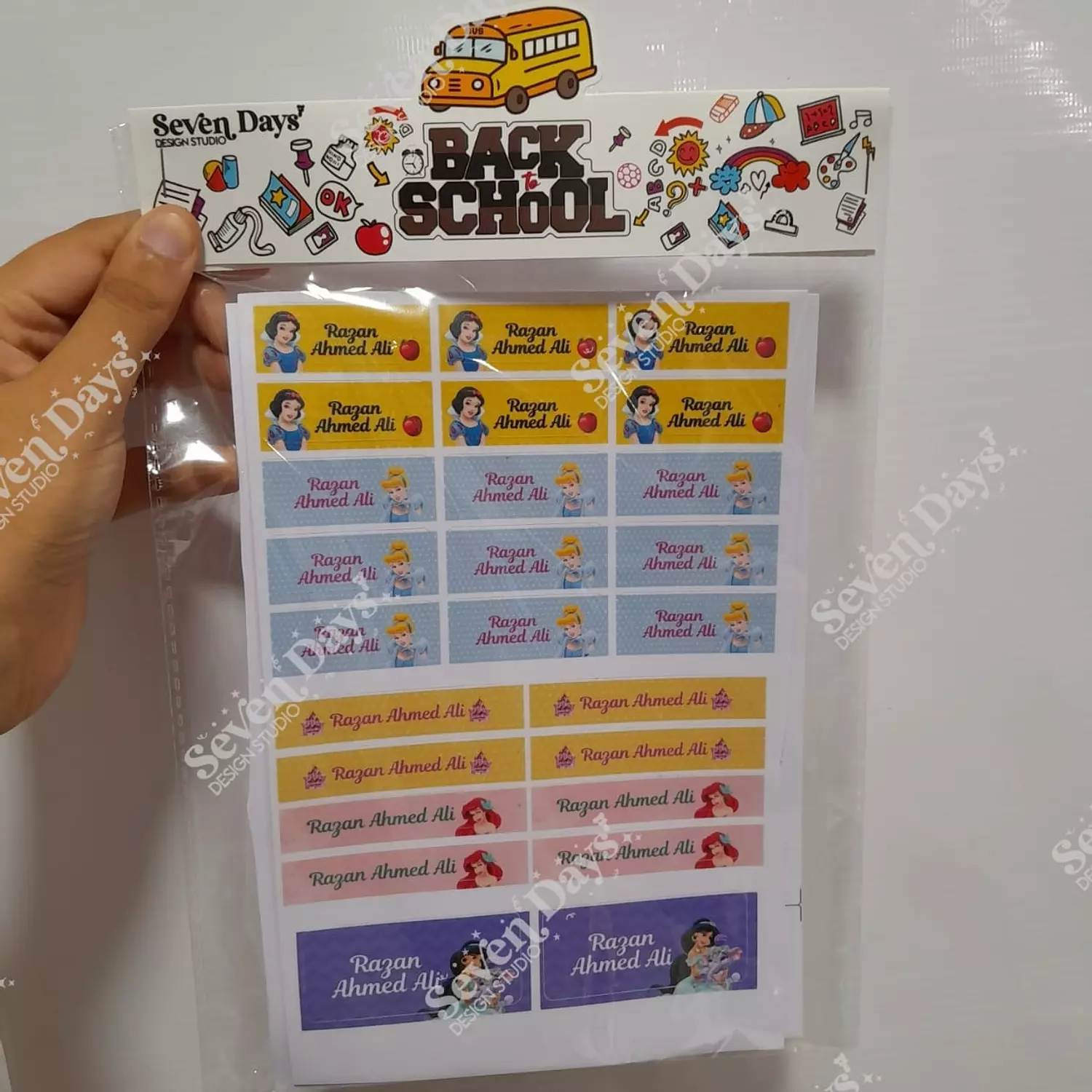 Princess School Labels 5