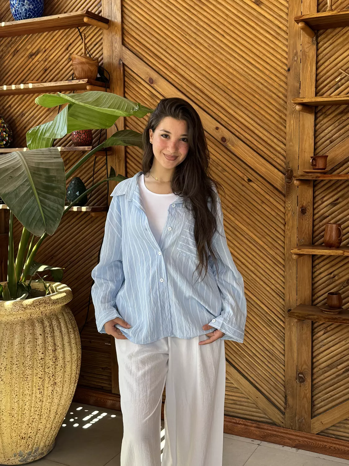 Baby Blue Striped Shirt 4