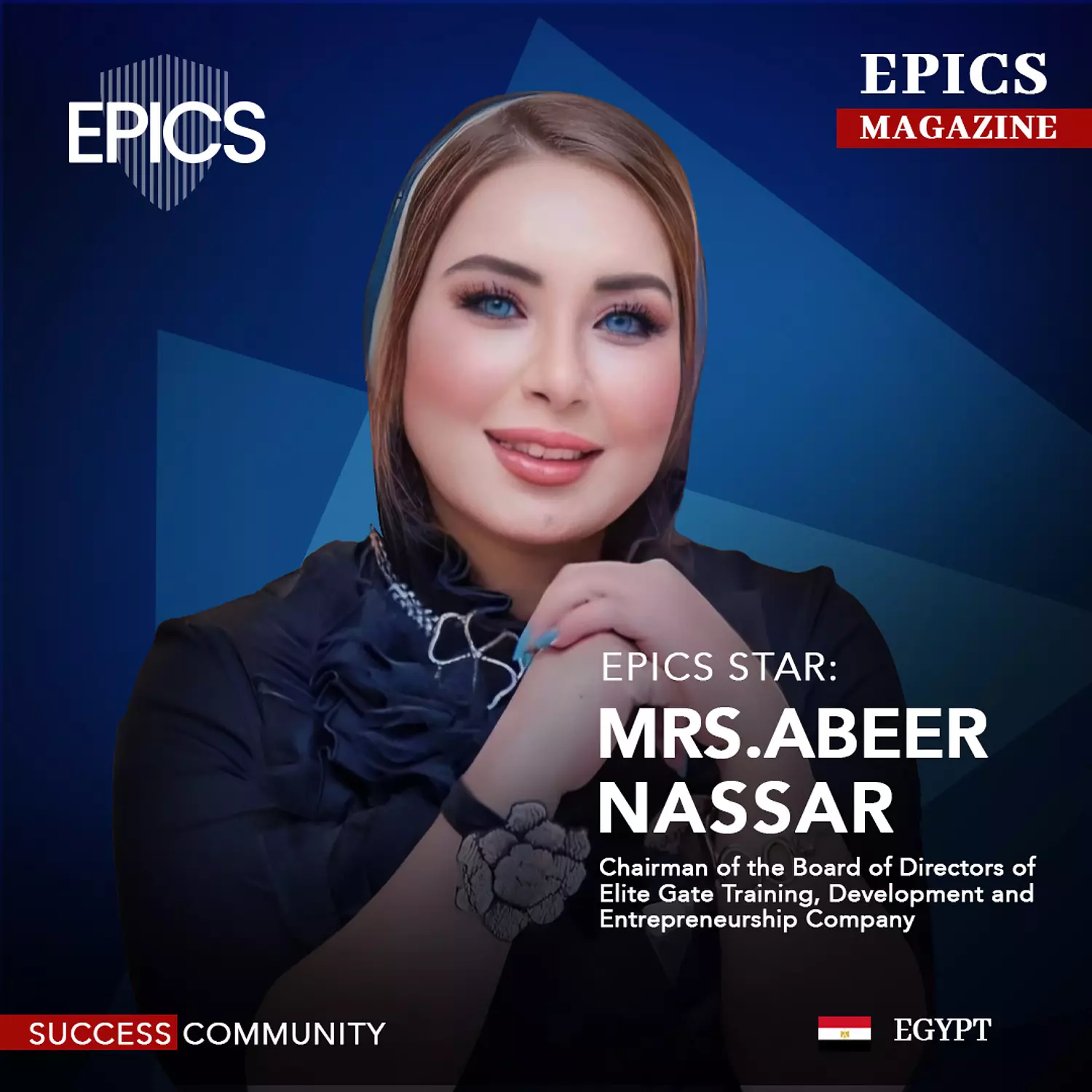 🎖️🌐Mrs.Abeer Nassar,(Story)_ CEO of Elite Gate Training, Development and Entrepreneurship Company. image
