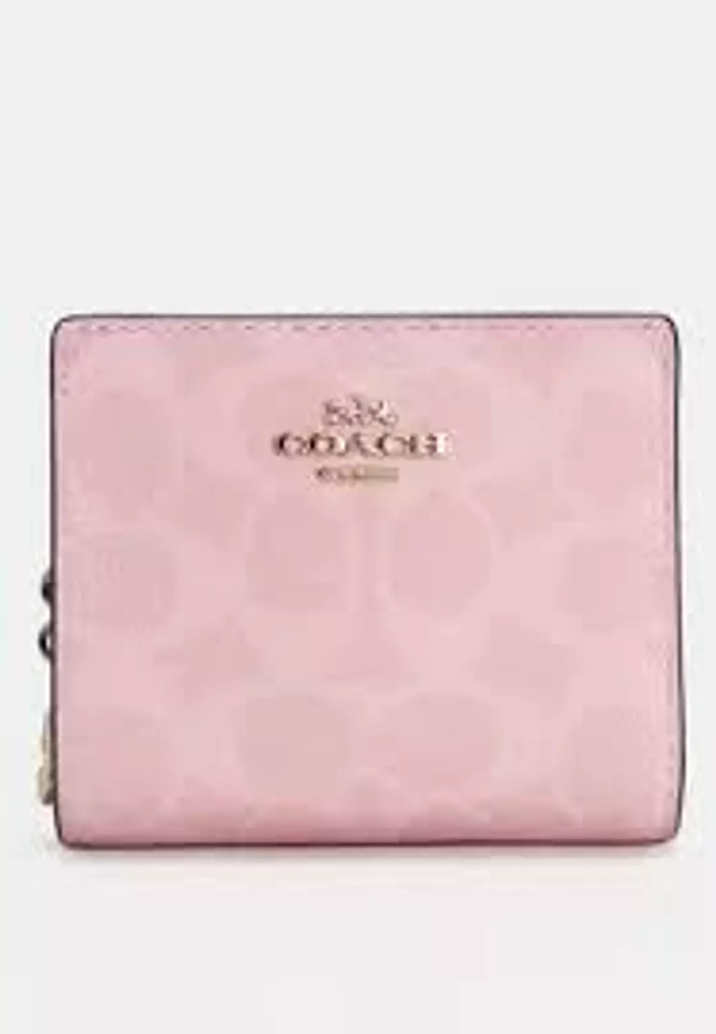 Coach snap wallet in powder pink image
