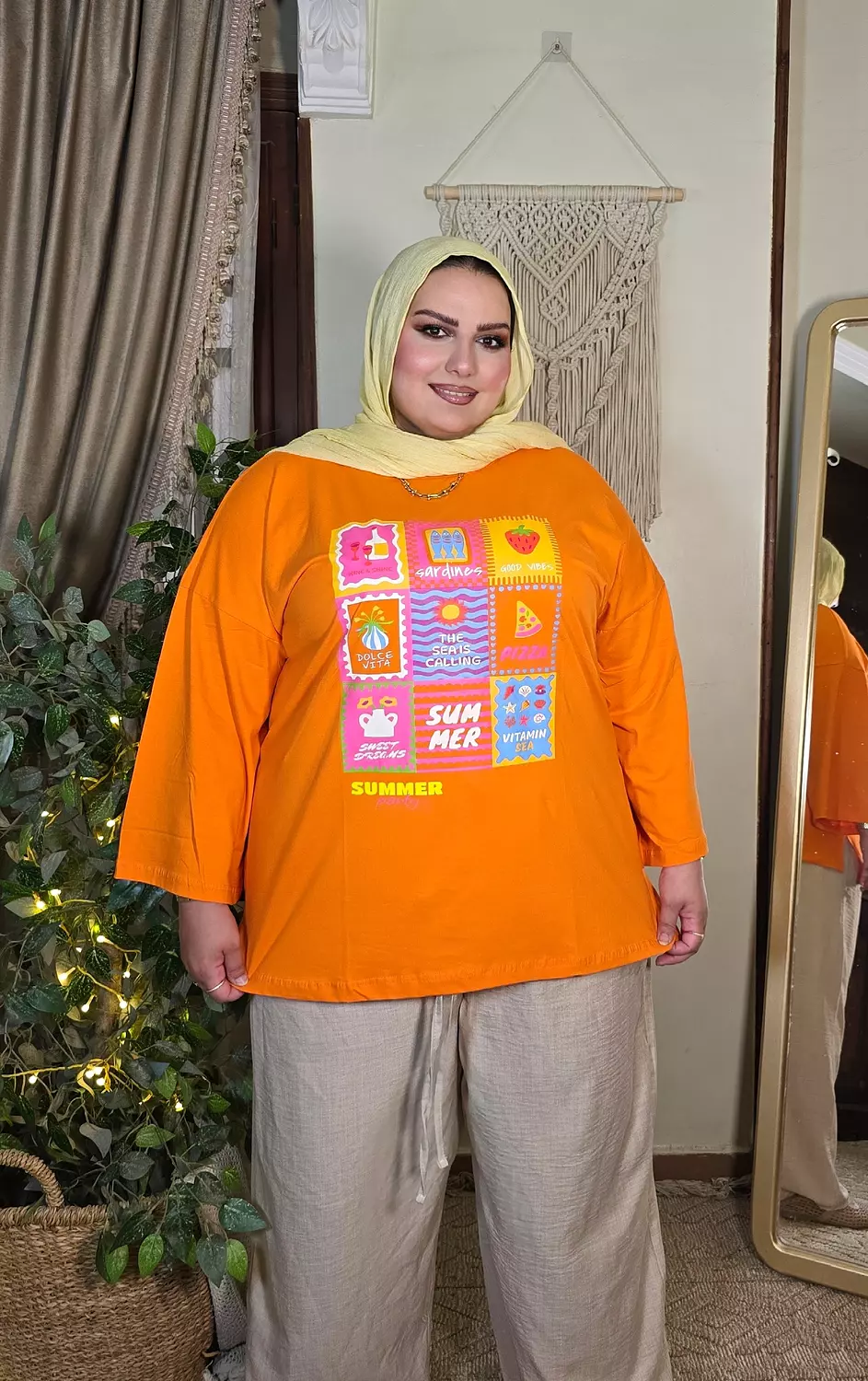 The go to tshirt ( in orange) hover image