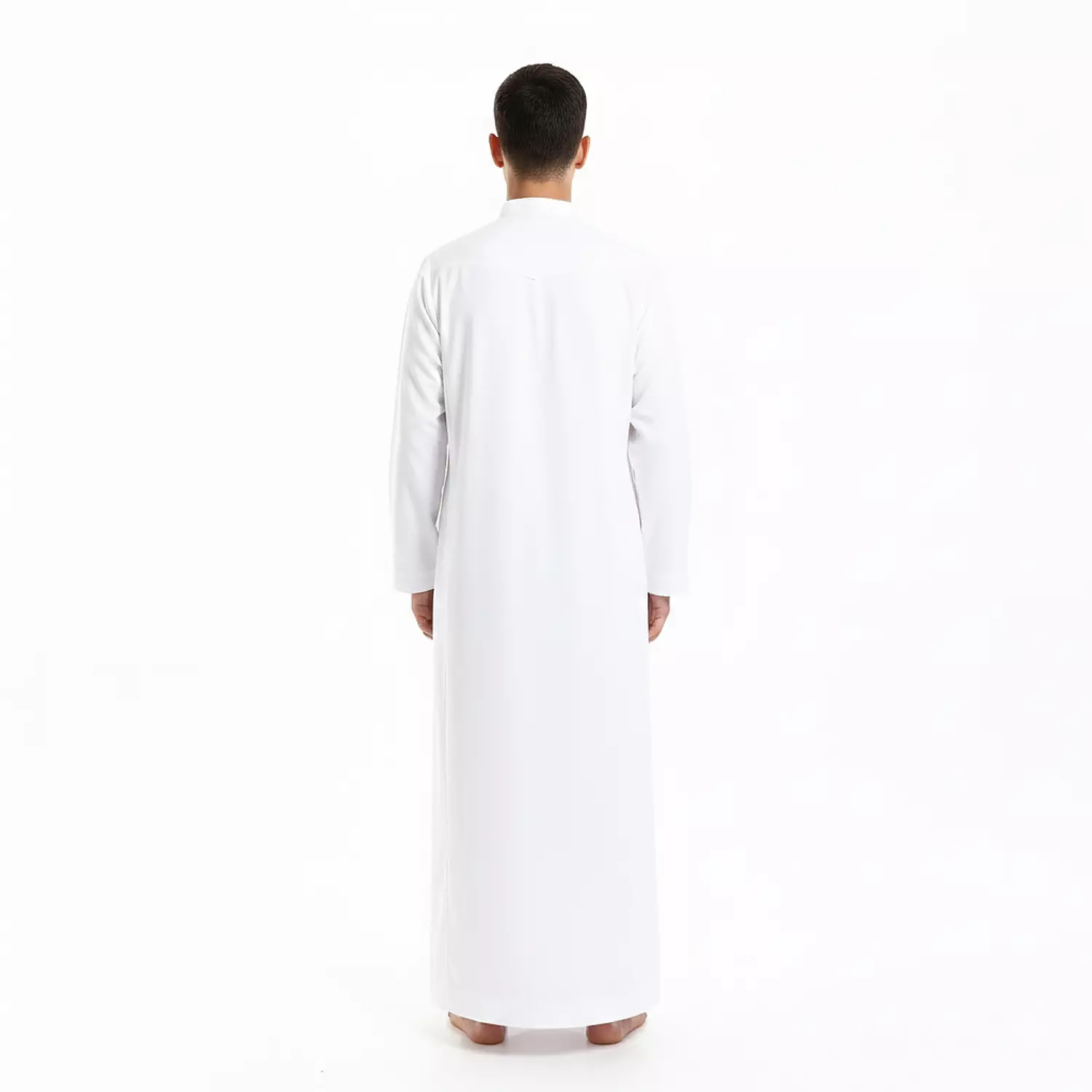 Shorto Kids Galabeya Plained - Half Collar - 2690 - White 2 3