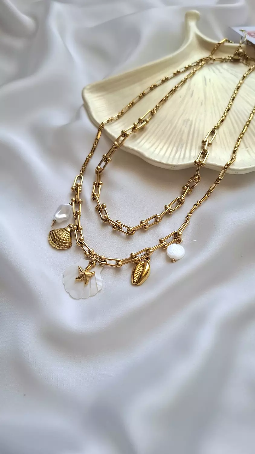 Golden seashell set 2