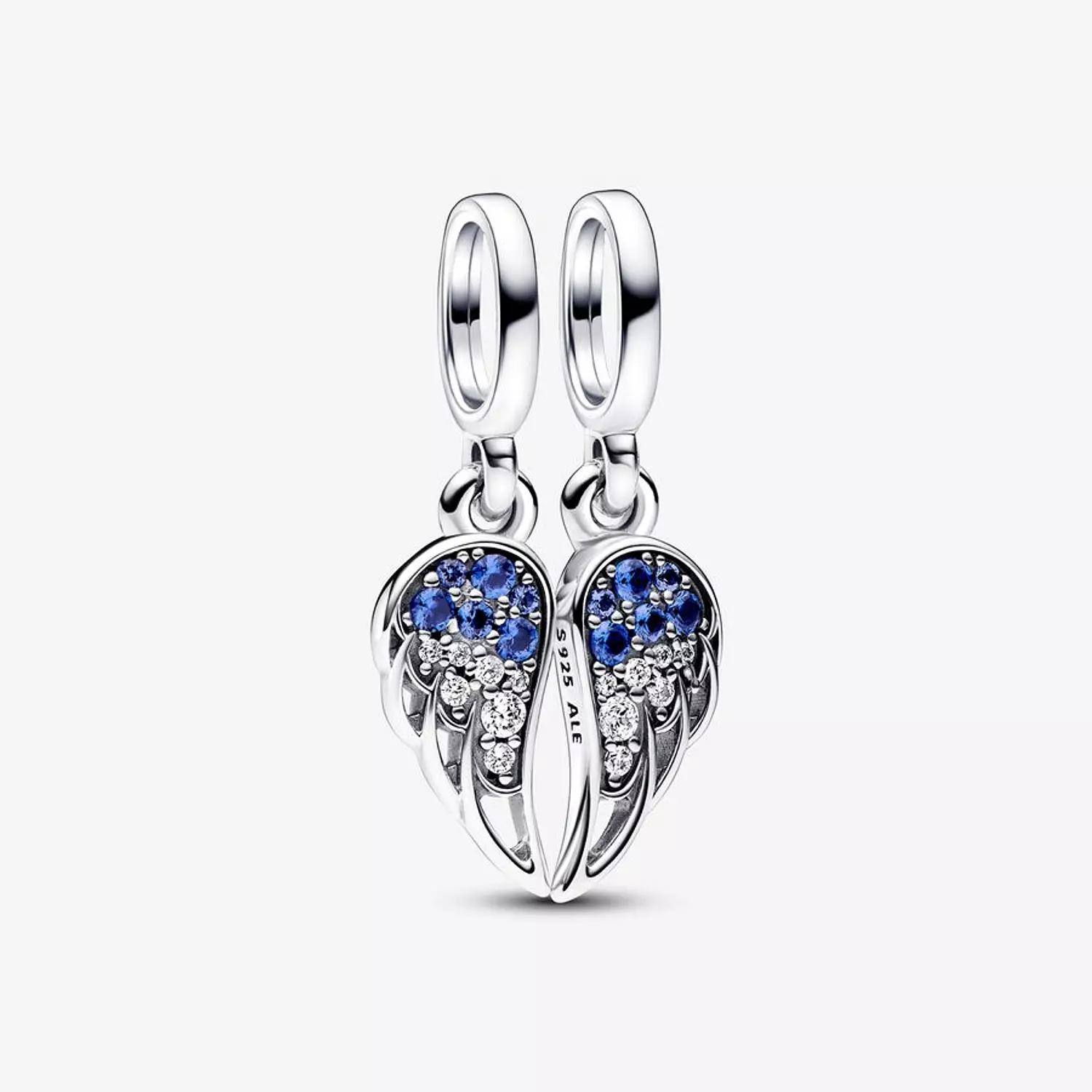 Sparkling Splitable Angel Wings Dangle Charm image