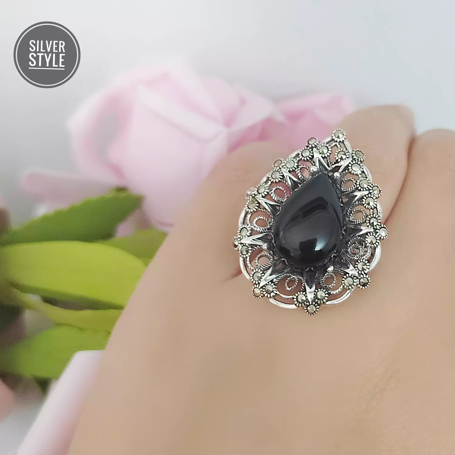 Black Onyx Ring  image