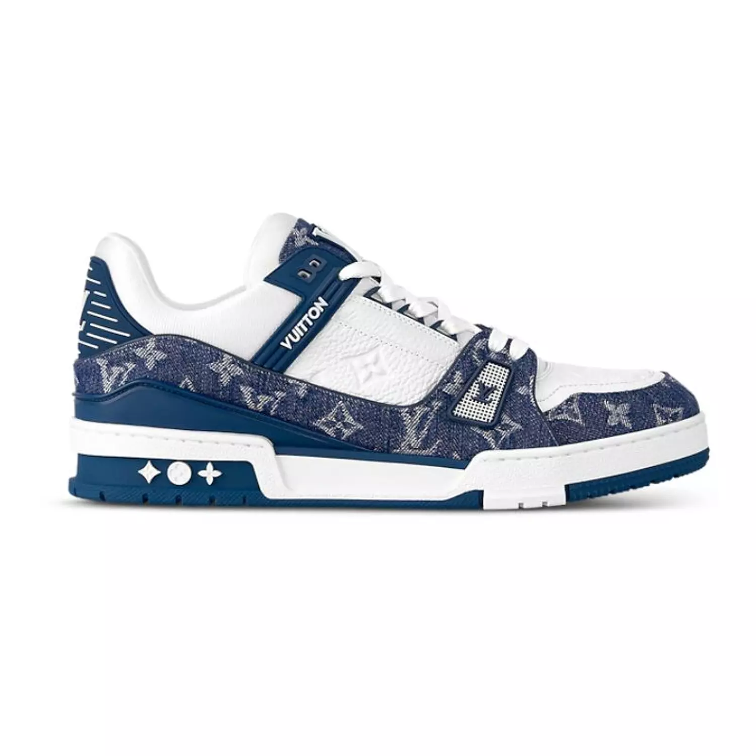 Louis Vuitton LV Trainer Monogram Denim – White Blue image