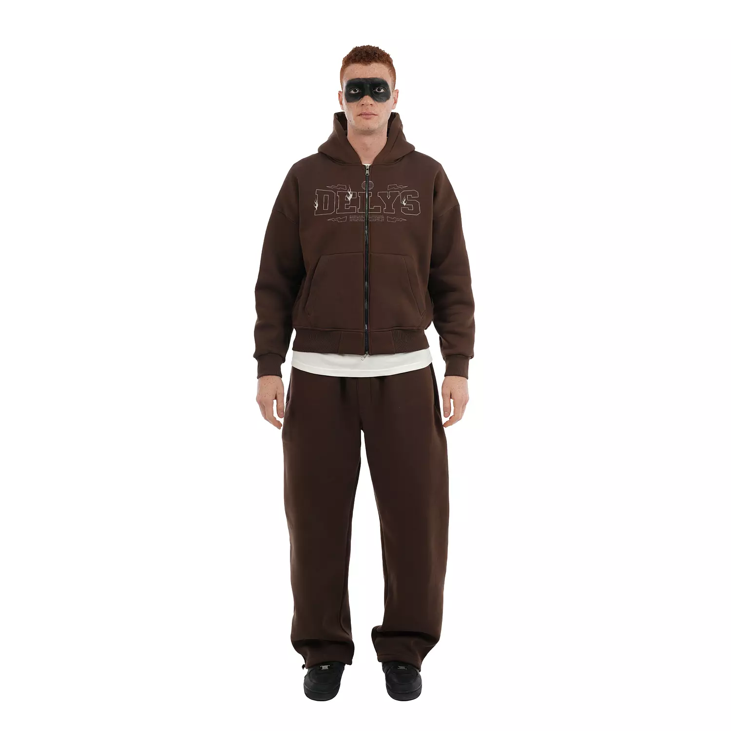 DELYS zippers Flame Script hoodie image