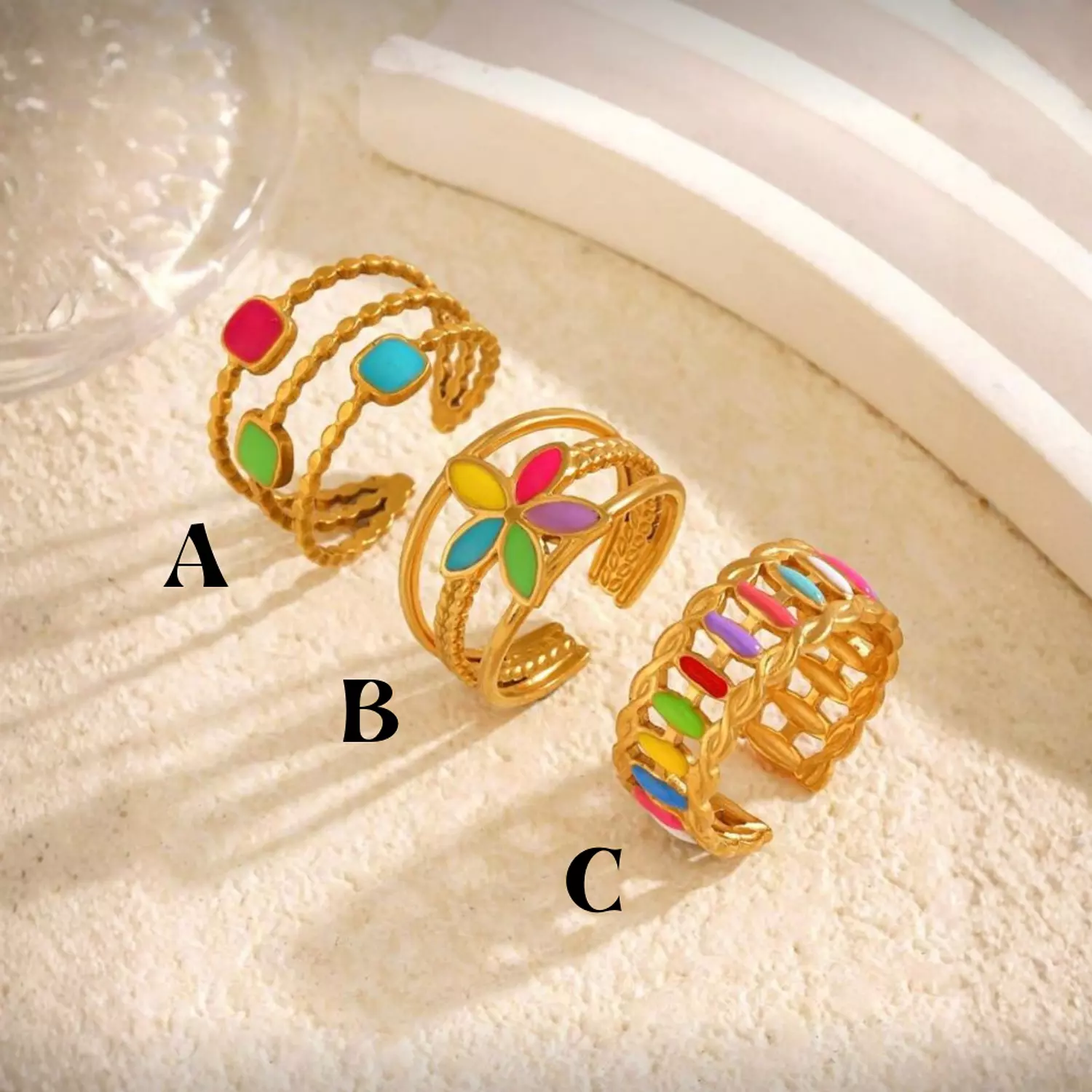 Colorful Stainless Steel Ring image