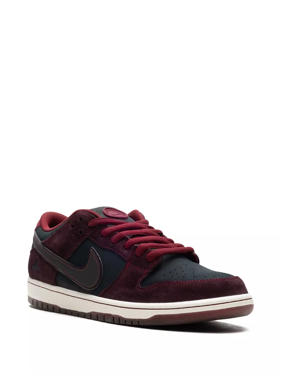 Nike x Riot Skateshop SB Dunk Low "Mahogany/Dark Beetroot/Team Red/Sail/Night Maroon" Sneakers 1