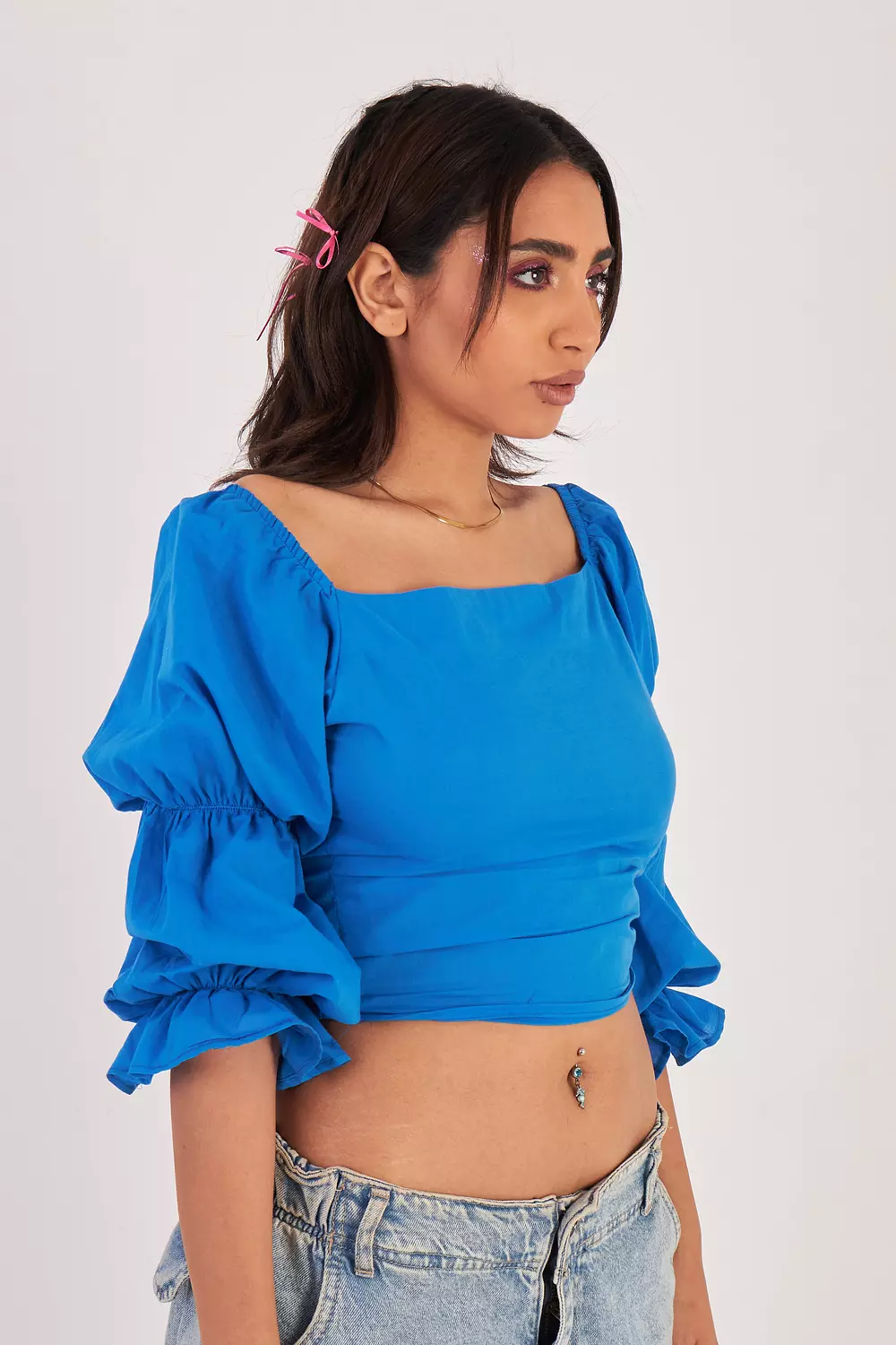 Bubble Bound Square Neck Top 3