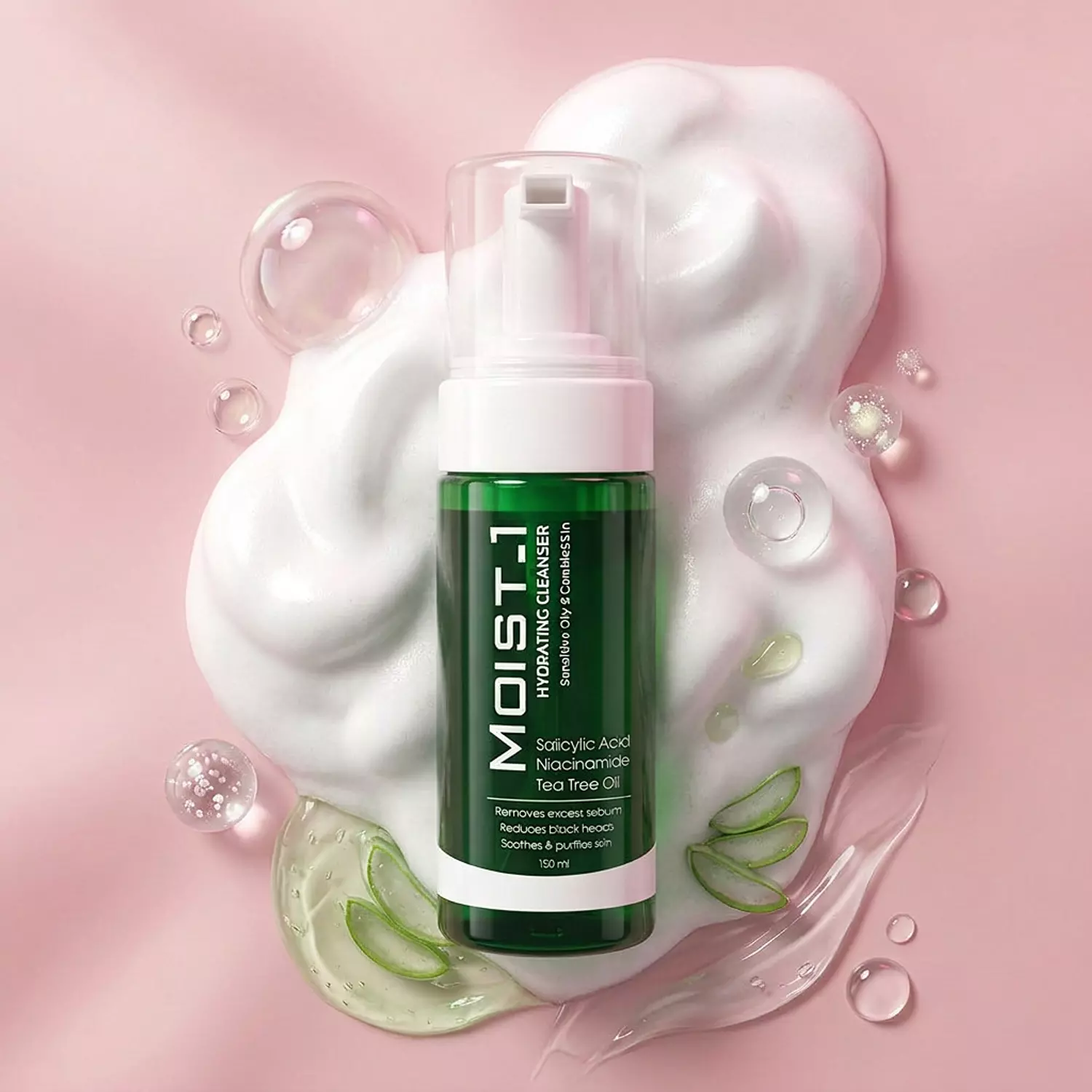 Moist-1 Hydrating Foam Cleanser (150 ml) 1