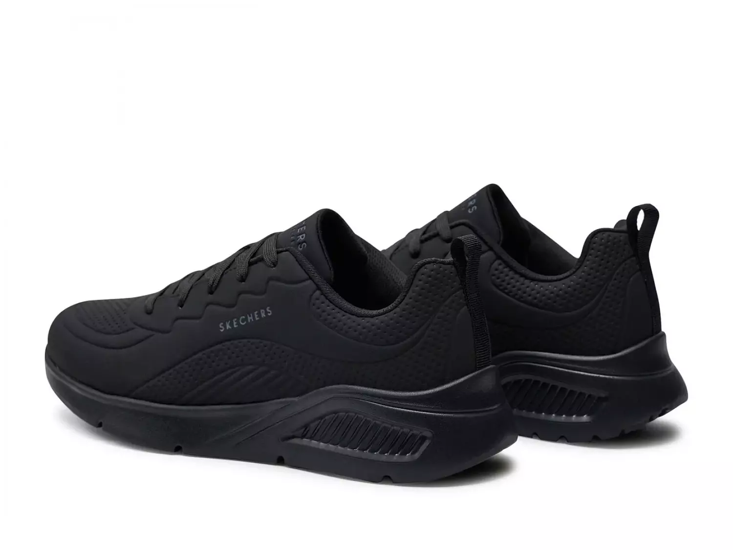 Skechers Mens Uno Lite Lighter One Trainers - Black 2