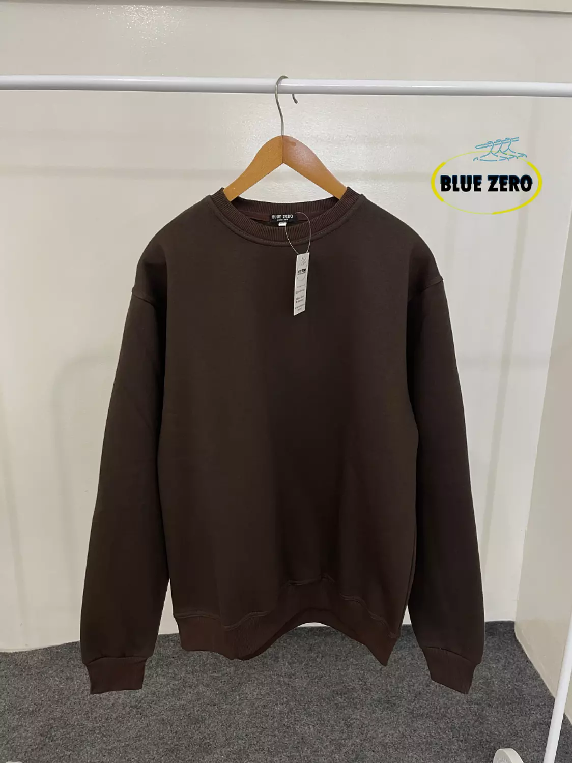 Brown oversized cotton sweatshirt  image