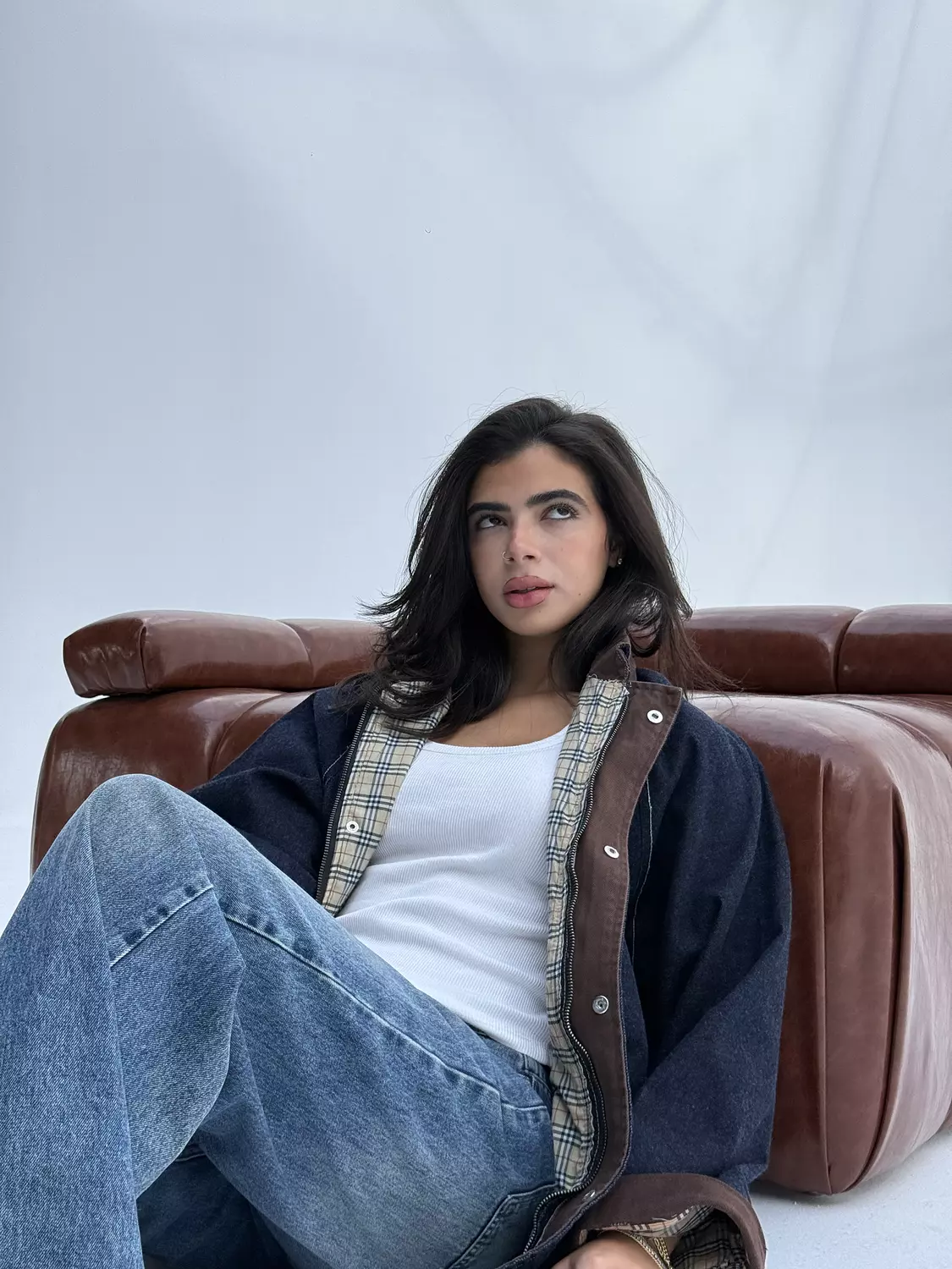City Checks Denim Jacket image