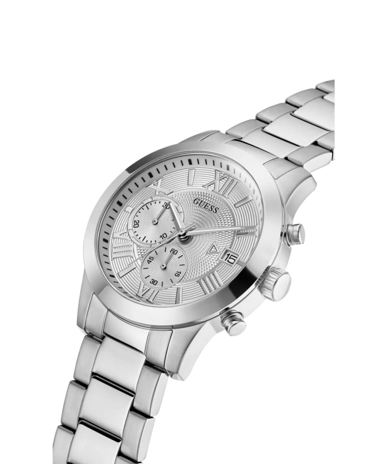 GUESS W0668G7 Men's  Watch Silver Tone Stainless Steel Bracelet 3