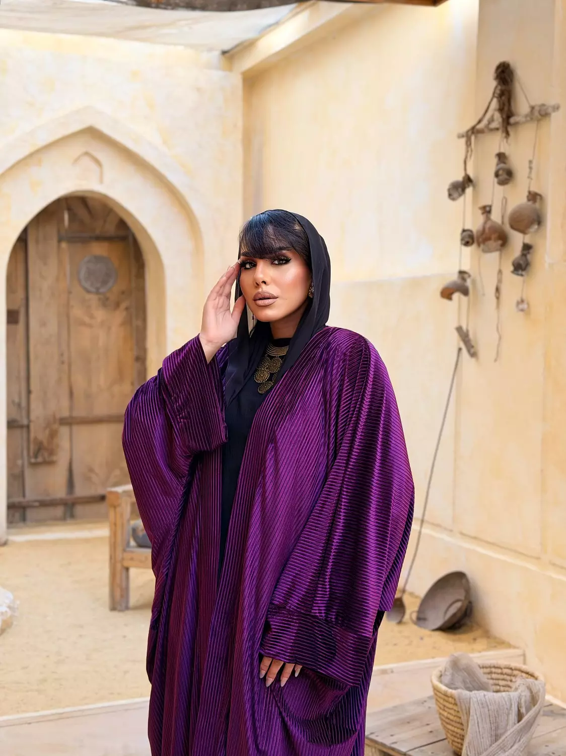 Al Aseel Kuftan In Royal Purple  5