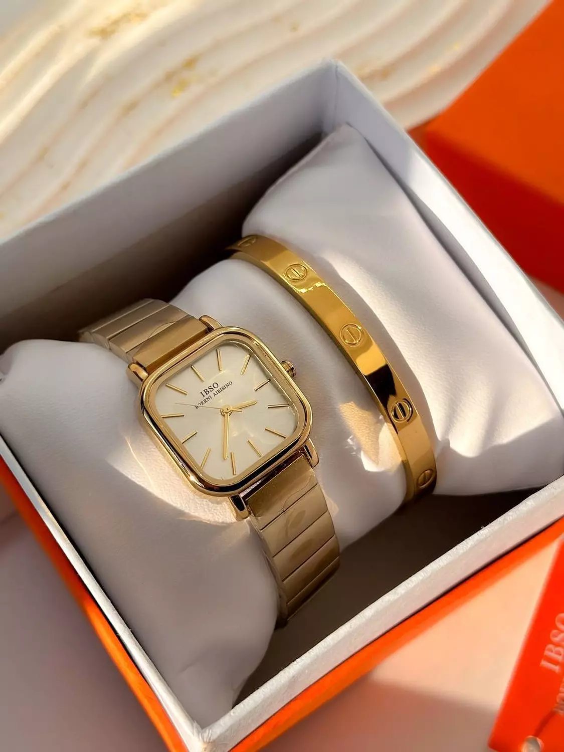 White square original IBSO women watch without bangle  image