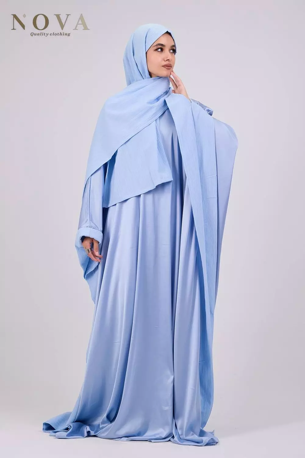 Baby blue Crush Satin image