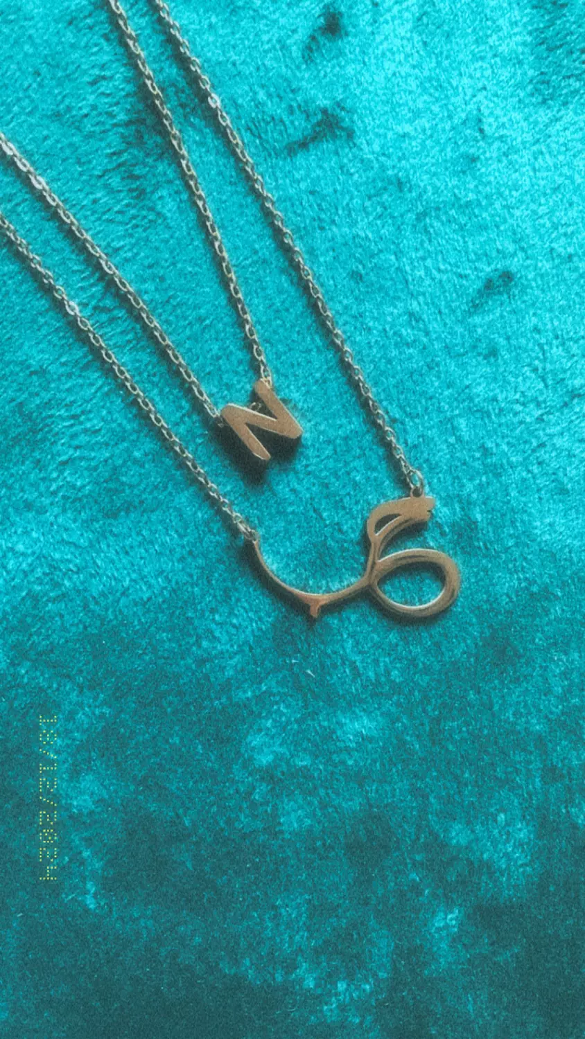 7ob letter necklace  1