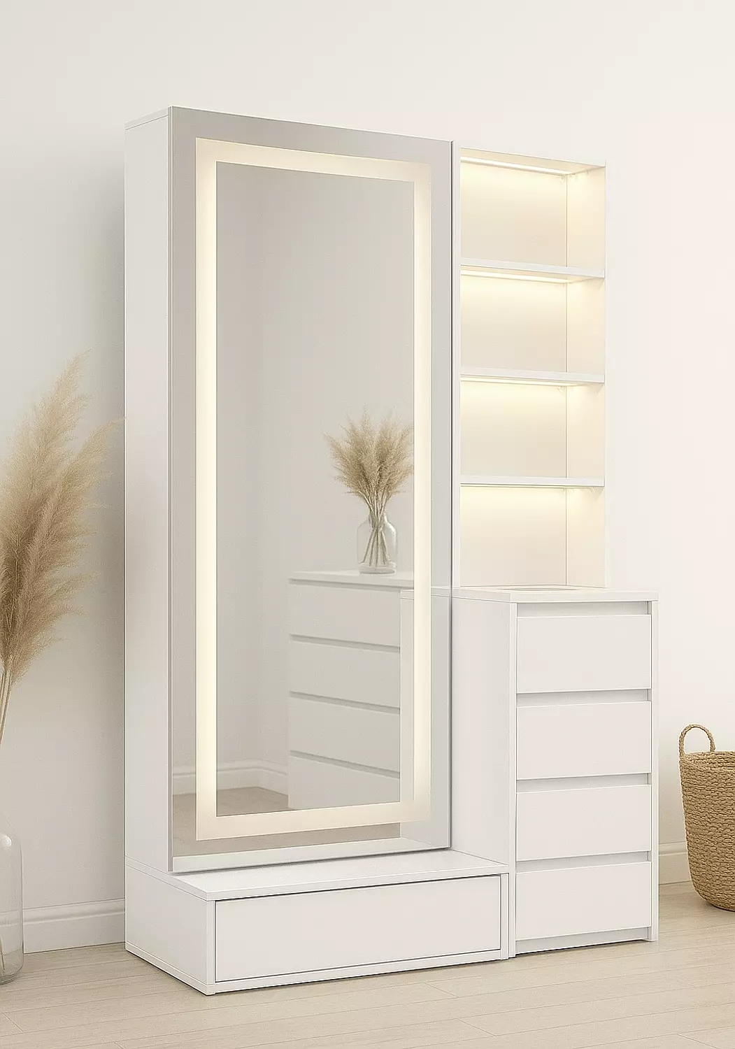 Mirror with drawers 120*180 image