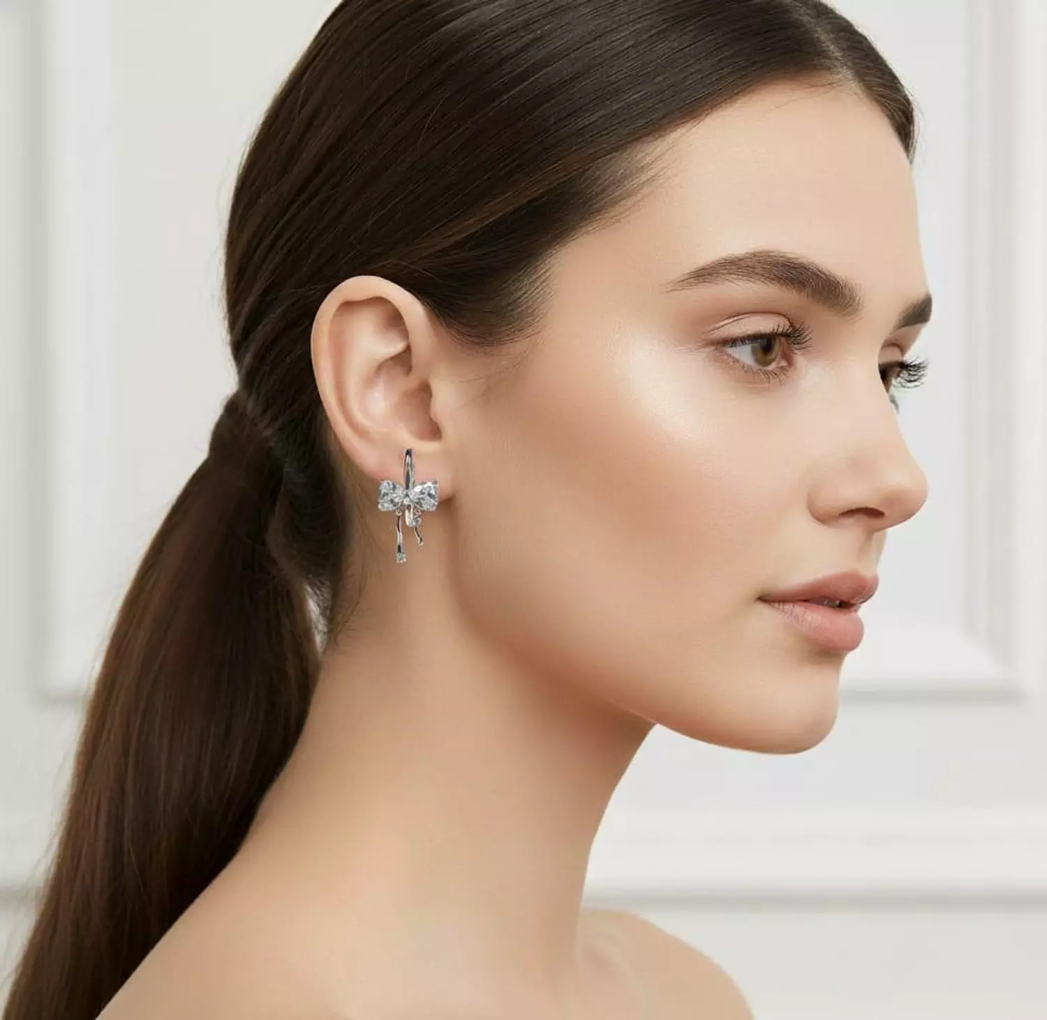 Silver Earrings Heart image