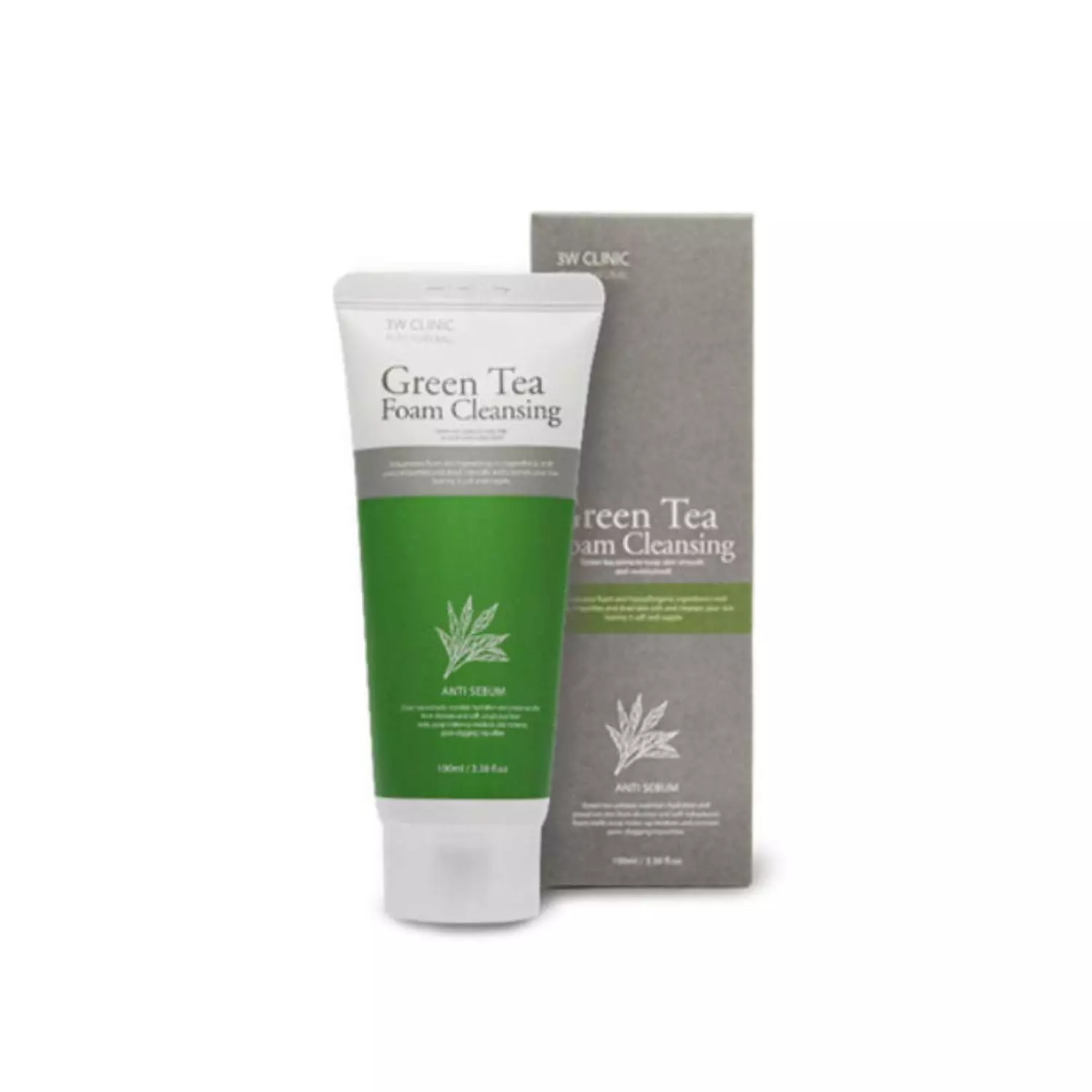3W Clinic GREEN TEA Foam Cleansing 100 Ml 2