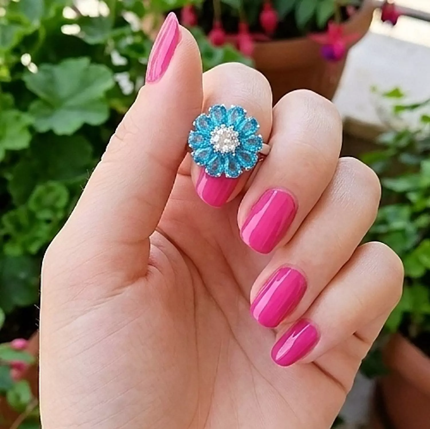 Turquoise flower  1