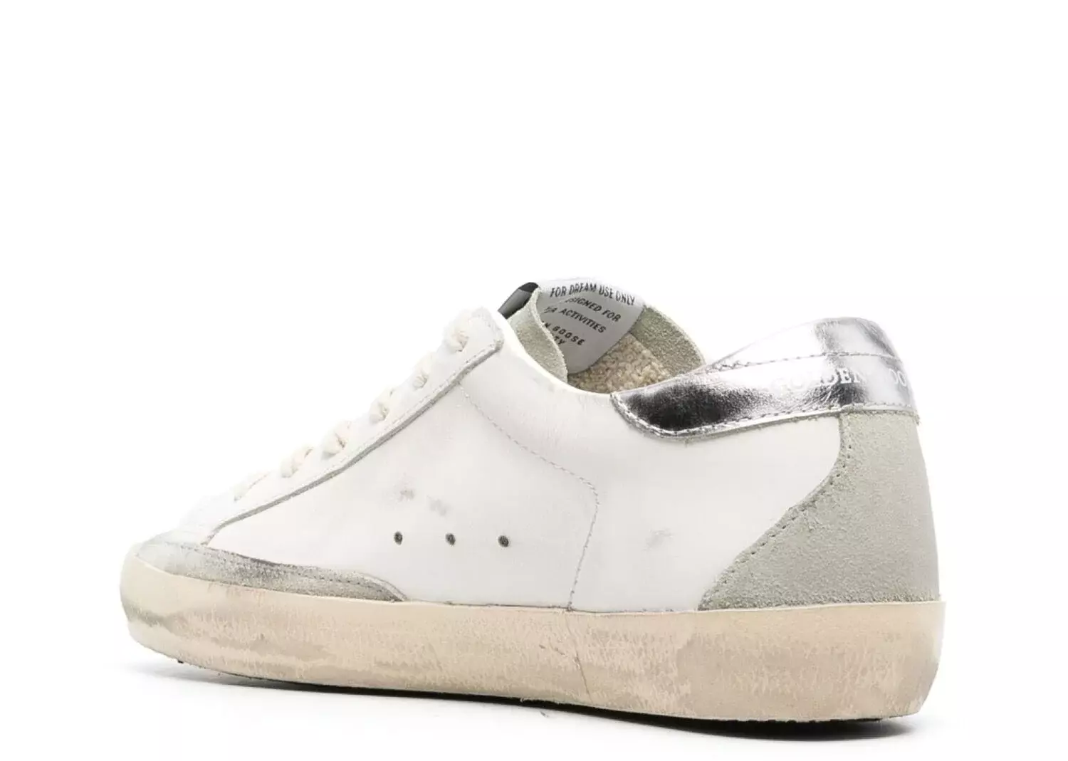 Golden Goose Super-Star White Ice Gray Gold Glitter 2