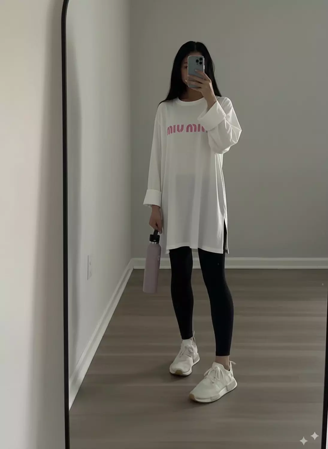 Oversized Jersey Knit T-Shirt with "miu miu" Print image