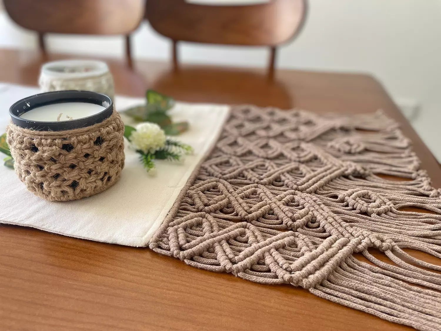 Cotton Macrame Granada Runner  1