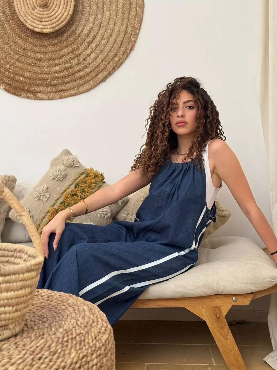 Denim Stripes Jumpsuit 1
