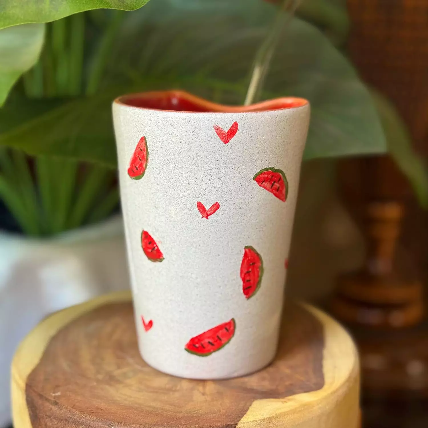 Watermelon straw cup 2