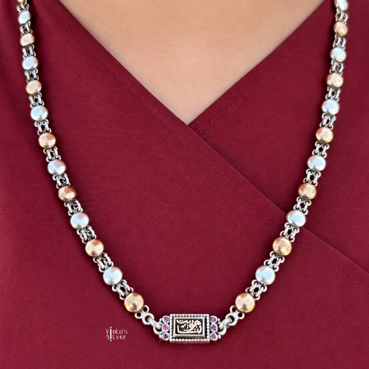 Ana hawet Silver necklace  image